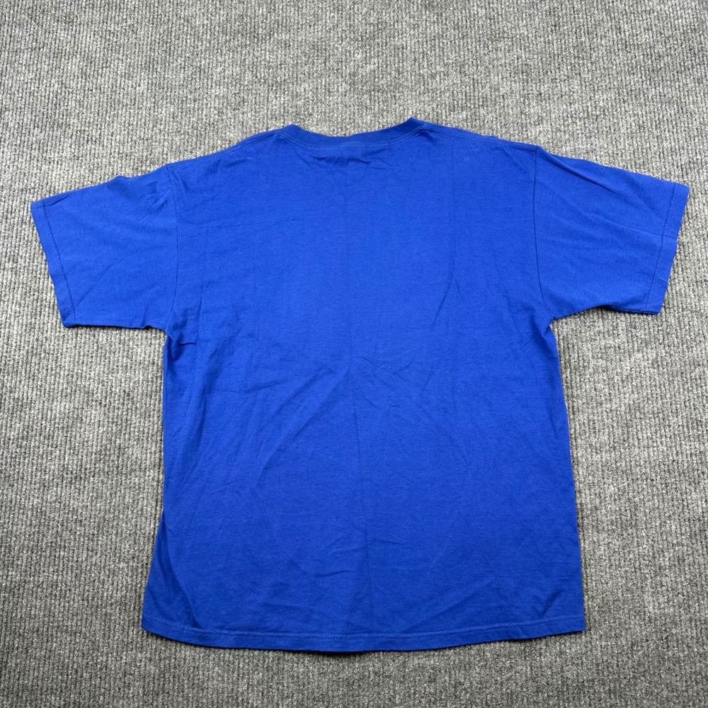 Vintage NFL New York Giants T-Shirt Mens XL 2003 Y2K Royal Blue Embroidered - Picture 4 of 12